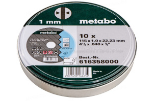 Круг отр.нерж.115x1,0x22 A60R 10 шт.в мет.коробке Metabo