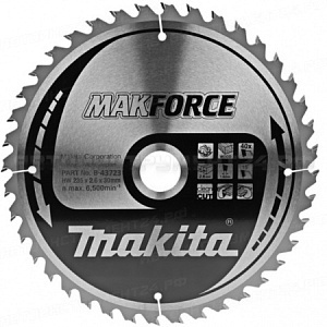 Диск пильный для дерева Makforce, HW, 235x2.6x30 мм, 40T, 15G, ATAF Makita B-43723