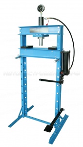 Пресс гидравлический 20т. высокий, с насосом и гидропоршнем с манометром (ход185мм) UNY20001