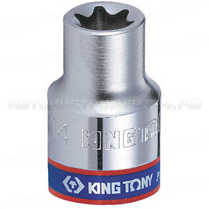 Головка торцевая TORX Е-стандарт 1/4";, E8, L = 24 мм KING TONY 237508M