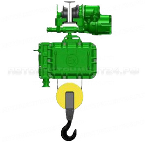 Таль электрическая взрывозащищенная г/п 5,0 т Н - 36 м, тип ВТ