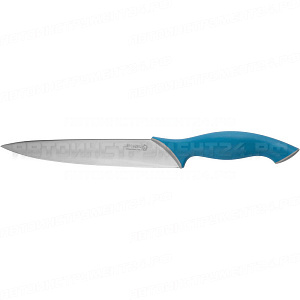 Нож LEGIONER "ITALICA" нарезочный, эргономичная рукоятка, лезвие из нержавеющей стали, 200мм