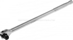 Вороток ЗУБР "МАСТЕР" перекидной для торцовых головок (1/2"), Cr-V, хроматированное покрытие, 380мм