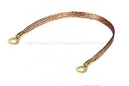 Провод массы "косичка" 300мм (под болт М8, медная, сечение 16мм кв.)