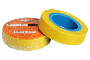 Изолента ПВХ, желтая, 15 мм*10 м AIRLINE, AIT-P-06
