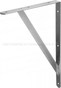 Уголок-кронштейн STAYER "MASTER", усиленный, 400х280х30х4мм, оцинкованный