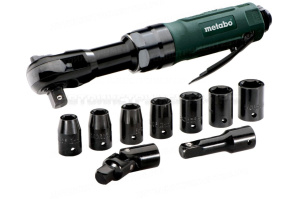 DRS 68 Set 1/2" Пневмогайковерт угл.+7 головок,кей Metabo