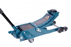 Домкрат подкатной гидравлический усиленный низкопрофильный 3т (высота подхвата - 85мм, высота подъема - 520мм, сменная резиновая накладка, магнитный Forsage F-T830031BS