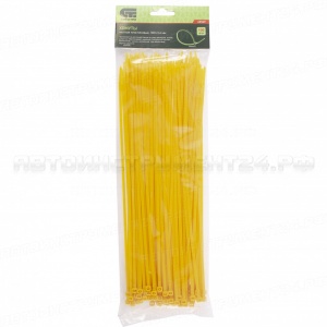 Хомуты, 300 x 3,6 мм, пластиковые, желтые, 100 шт. Сибртех