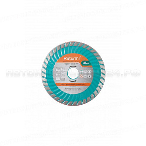 9020-04-180x22-TW Алмазный диск, сухая/влажная резка Turbo Wave 180мм Sturm!