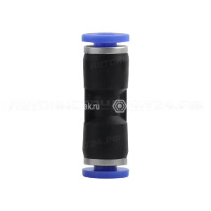 Фитинг пластиковый прямой PUC D=12мм