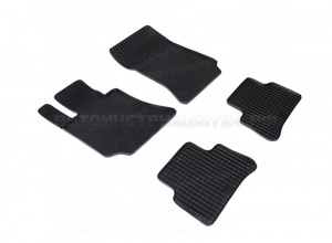 Коврики BMW 7 (G12) 2015 резиновый "Сетка" (Seintex) 86793