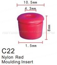 Клипса для крепления внутренней обшивки а/м Мерседес пластиковая (100шт/уп.) Forsage клипса F-C22(Mersedes)