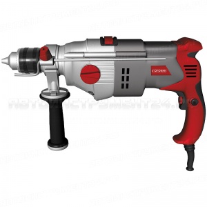Дрель электрическая ударная 2-х скоростная 13мм, 0-1000/0-2900об/мин, 1,05кВт, 220В/50Гц