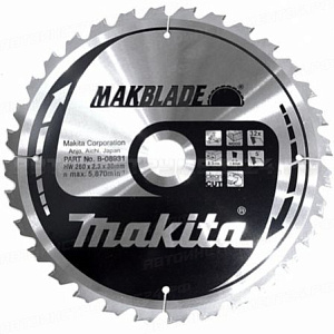 Пильный диск по дереву Makita B-35259 (B-08931)