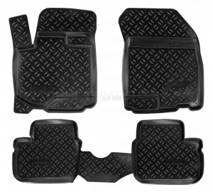 Ковры в салон для Suzuki SX4 I Classic (06-, 10-) компл. 4 шт., выс. борт, полимер., черн. AIRLINE, ACM-PS-64