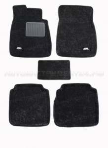 Коврики Hyundai Santa Fe III 2012 Liner 3D Lux черный (Sotra)