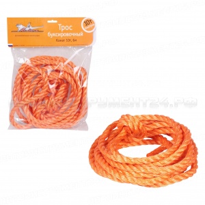 Трос буксировочный канат 10 т, 6 м, без крюков AIRLINE, ACA-04