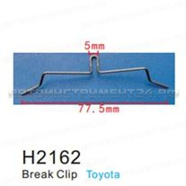 Клипса для крепления внутренней обшивки а/м Тойота металлическая (100шт/уп.) Forsage клипса F-H2162(Toyota)