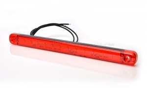 Фонарь габаритный LED 12-24V, красный (L=238мм,12-светодиодов)