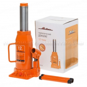 Домкрат бутылочный 12т (MIN - 245 мм, MAX - 485 мм) AIRLINE, AJ-B-12