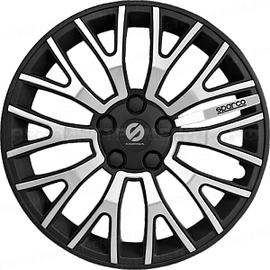 Колпаки на колёса,серия "Ultraleggera",коплект 4 шт.,чёрн./серебро,разм. 13" (325мм)