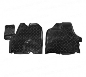 Ковры в салон перед. для Fiat Ducato II (244) (02-, 07-11 Елабуга) компл. 2 шт., выс. борт, полимер., черн. AIRLINE, ACM-PS-24