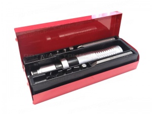 Отвертка ударная с набором бит и адаптером,13 предметов 1/2"(F)х5/16"(F) (PH 1,2,3,4х36мм; PH3х80мм; SL 5,6,7,8х36мм, SL8х80мм; H 7,8х36мм) в метал. кейсе Forsage F-5064A