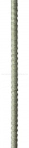Шпилька резьбовая DIN 975, М6x1000, 1 шт, класс прочности 4.8, оцинкованная, ЗУБР