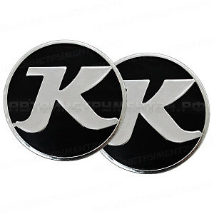 Эмблема на колпак колеса, пластиковая "К" (комплект 2шт.)