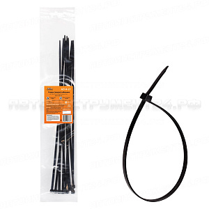 Стяжки (хомуты) кабельные 4,8*350 мм, пластиковые, черные, 10 шт. AIRLINE, ACT-N-27