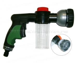 Пистолет поливочный 7 режимов с диспенсером 28292