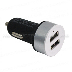 USB автомобильное зарядное устройство (2 USB, 5V, 2.1 A)