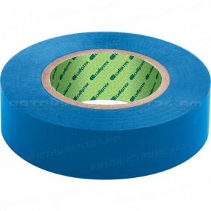 Изолента ПВХ, 19 мм х 20 м, синяя. СИБРТЕХ