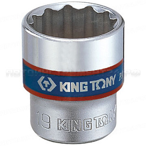 Головка торцевая стандартная двенадцатигранная 3/8";, 12 мм KING TONY 333012M