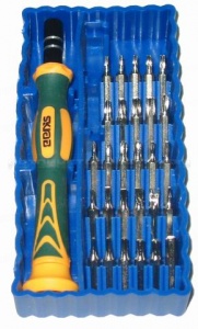 Отвертка-набор для точной механики синий SKRAB 42625