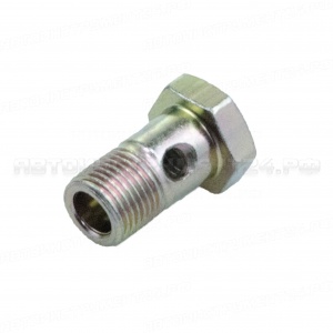 Штуцер (болт) топливной трубки 14х1,5 мм с одним отверстием /25, шт