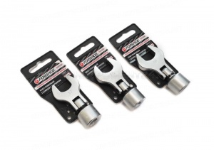 Ключ рожковый съемный с шарниром 13мм 3/8", на пластиковом держателе Forsage F-751313AF