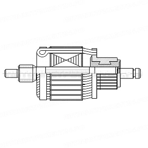 Ротор стартера для автомобилей VAG Touareg (05-)/Q7 (06-) 3.6FSi StartVolt, SR 1809