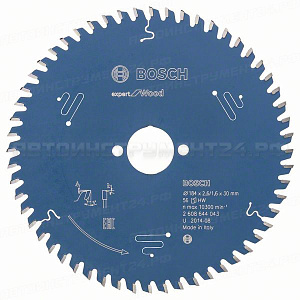 Пильный диск Expert for Wood 184x30x2.6/1.6x56T, 2608644043