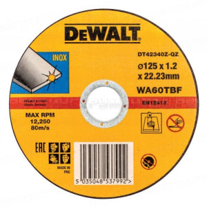 Диск отрезной DeWalt DT 42340