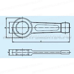 Ключ гаечный накидной односторонний ударный 60 мм (КГКУ 60)