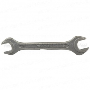 Ключ рожковый, 17 х 19 мм, CrV, фосфатированный, ГОСТ 2839. СИБРТЕХ
