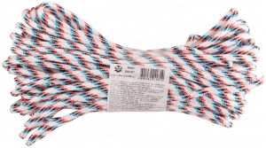 Канат полипропиленовый 24-х прядный с сердечником 6 мм х 20 м, р/н= 300 кгс