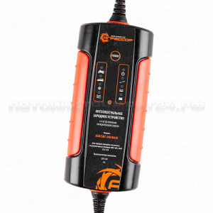 Цифровое зарядное устройство "Агрессор", 9 фаз зарядки, ток зарядки 4А, для 6V/12V АКБ (WET, AGM,