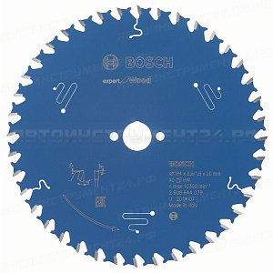 Пильный диск Expert for Wood 184x20x2.6/1.6x40T, 2608644039