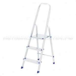 Стремянка, 3 ступени, алюминиевая, Россия, Сибртех