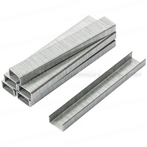 Скобы для степлера закалённые прямоугольные 11,3 мм х 0,7 мм (узкие тип 53) 6 мм, 1000 шт.