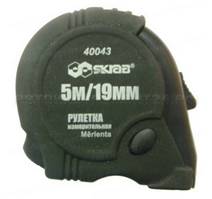 Рулетка SKRAB 3-х стопорная PNC 5/0,019м 40043