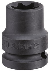 Головка торцевая ударная TORX Е-стандарт 3/4";, E28, L = 56 мм KING TONY 657528M